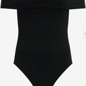 Express Black Off-Shoulder Bodysuit